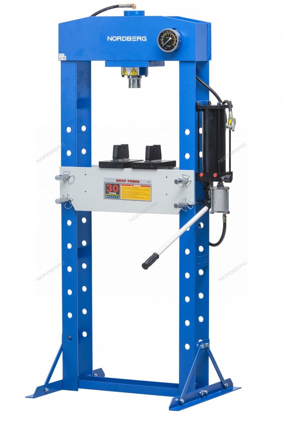Напольный гидравлический пресс NORDBERG N3630A c пневмоприводом, 30 т